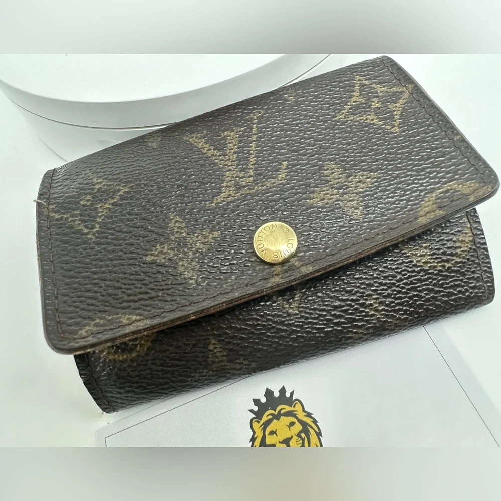 Real Louis Vuitton Monogram 6 Keyholder - Luxury Charm Authentic‎ Leather